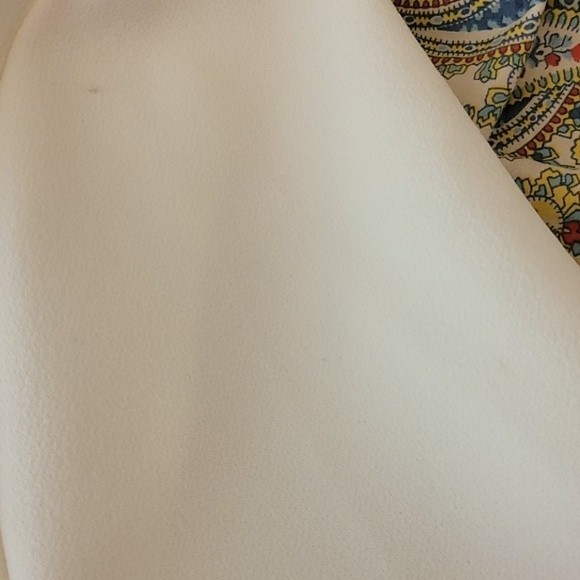 Edit bell sleeve round neck top Sz S White Modest Formal Preppy - Picture 8 of 11